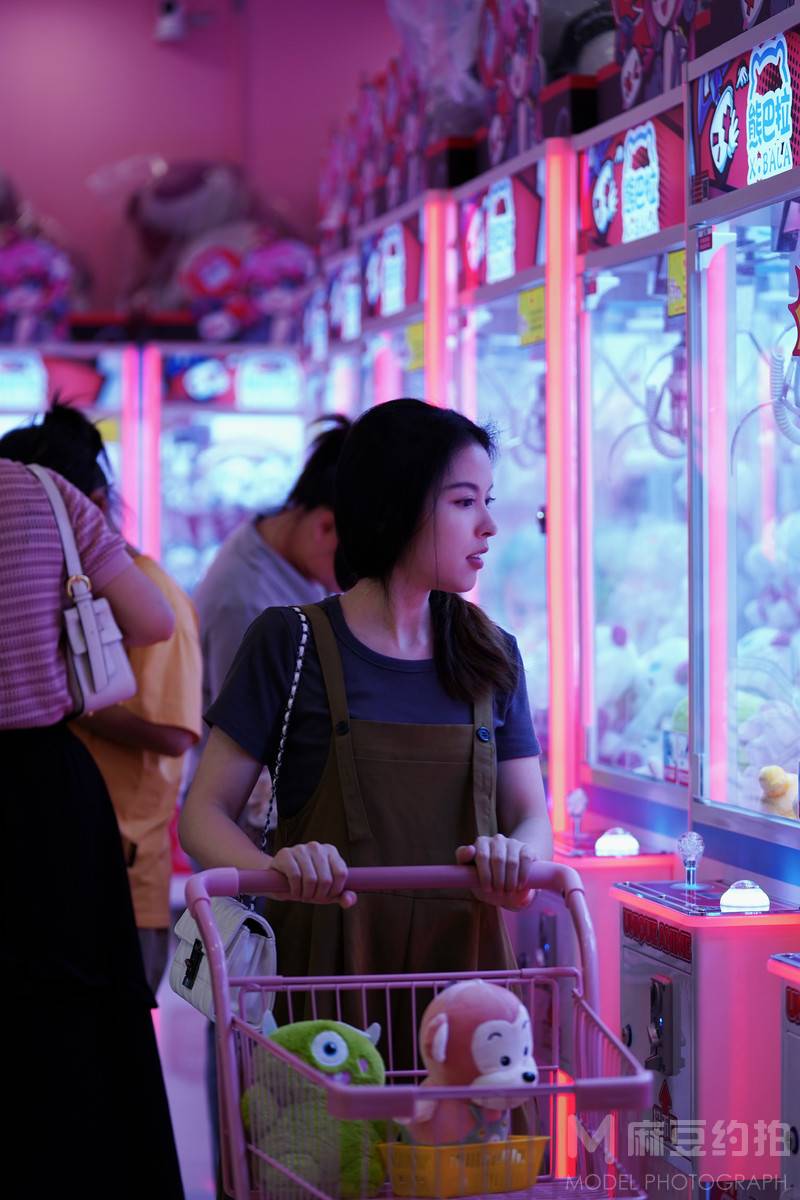 夜景模特