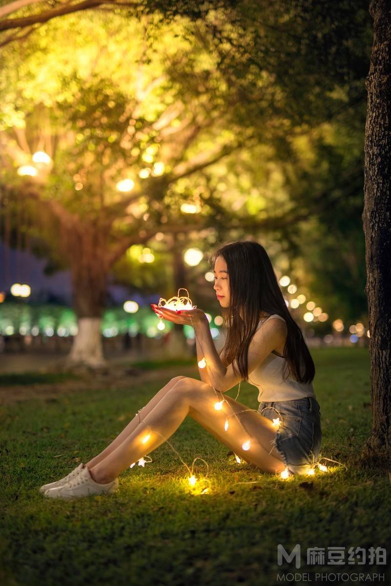 夜景模特