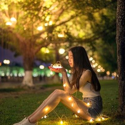夜景模特
