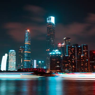 夜景模特
