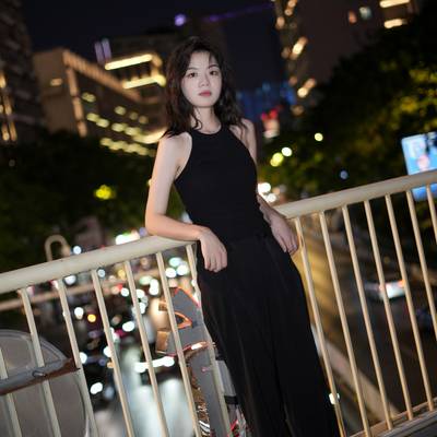 夜景模特