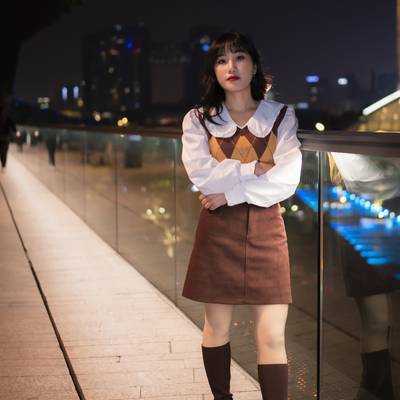 夜景模特