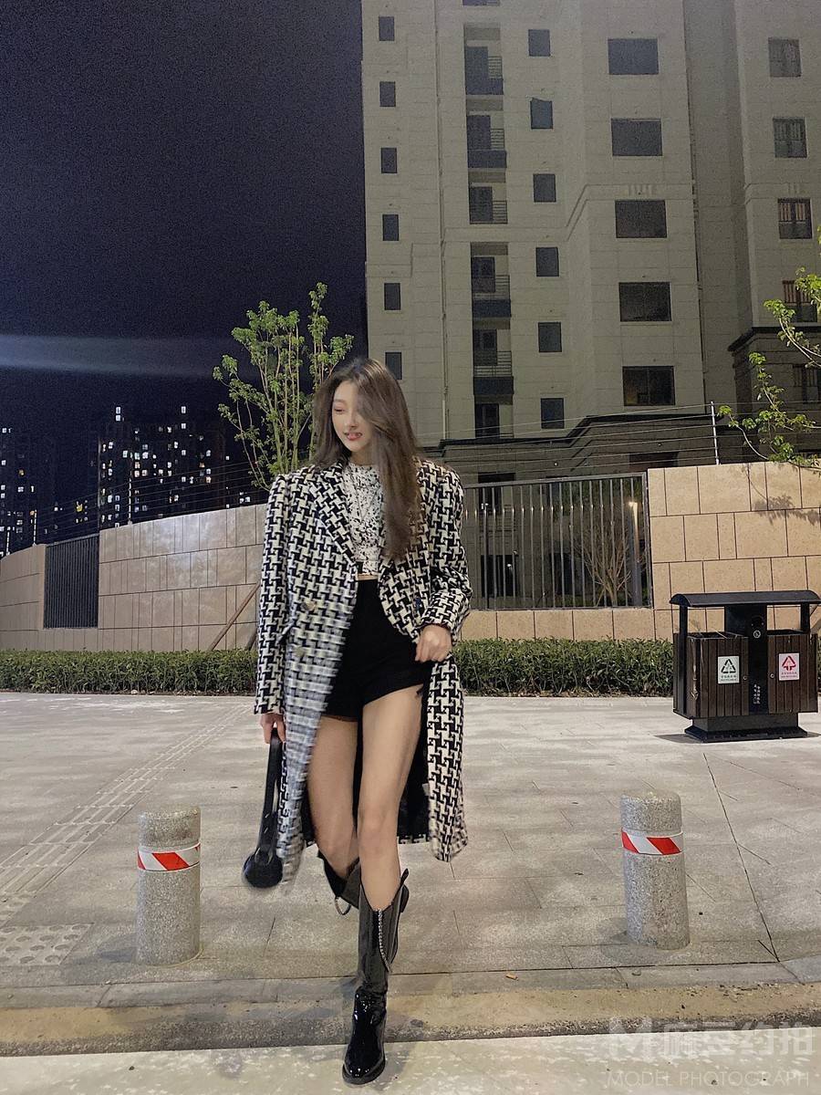 夜景模特