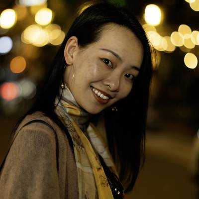 夜景模特