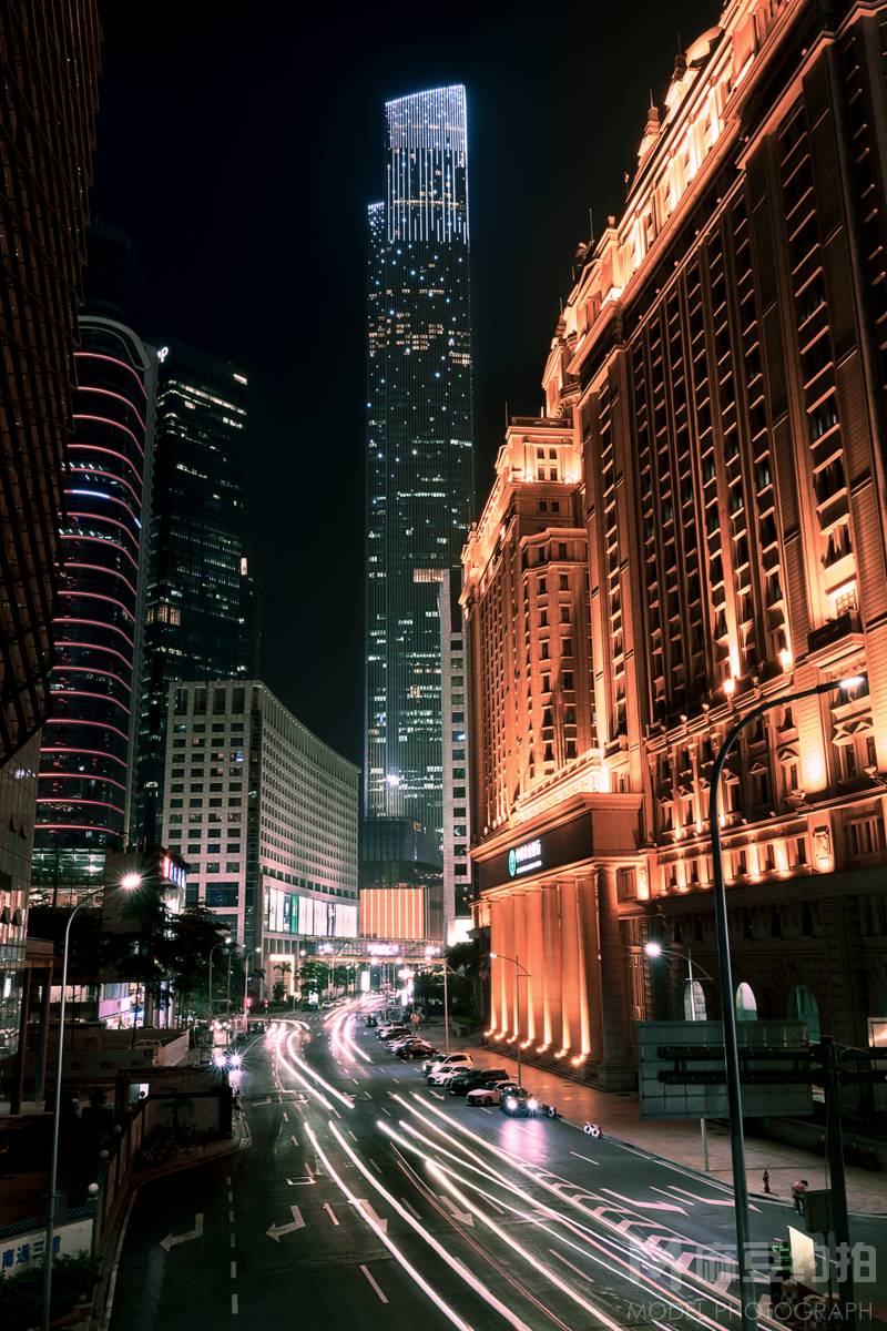 夜景模特