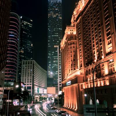夜景模特