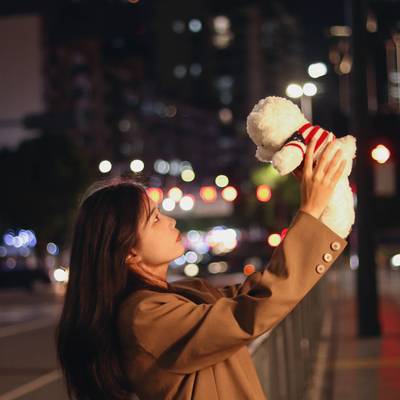 夜景模特