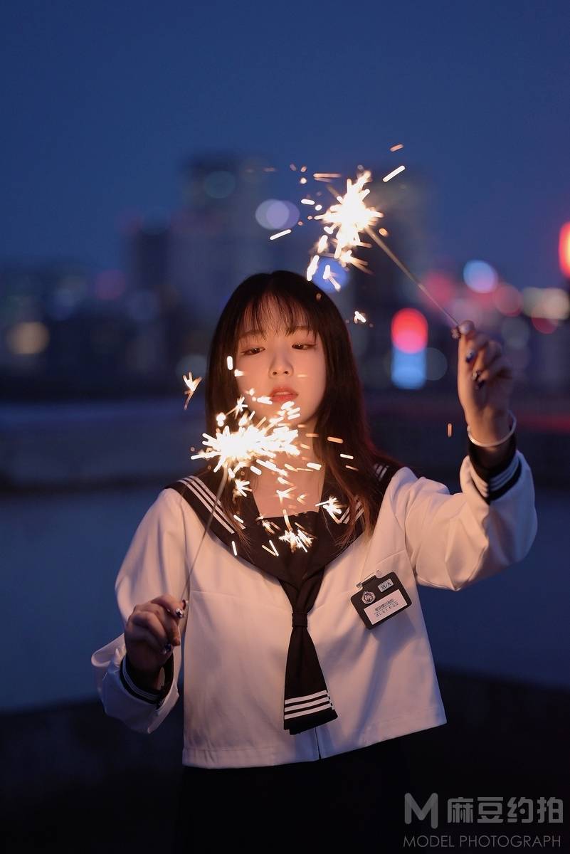 夜景模特