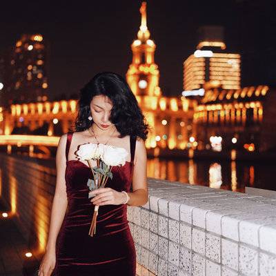 夜景模特