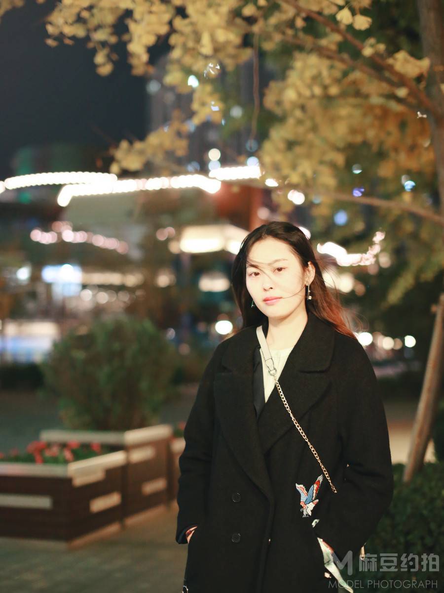 夜景模特