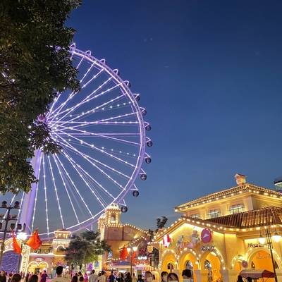 夜景模特