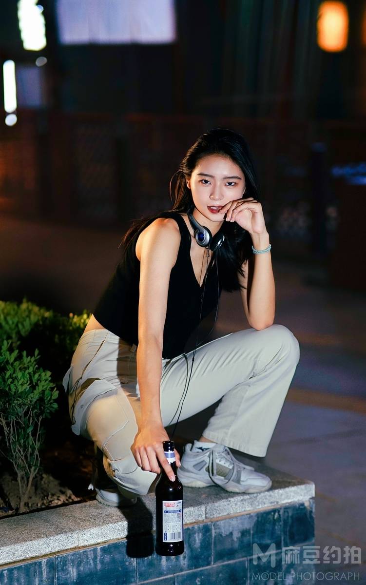 夜景模特