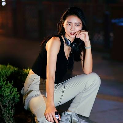 夜景模特