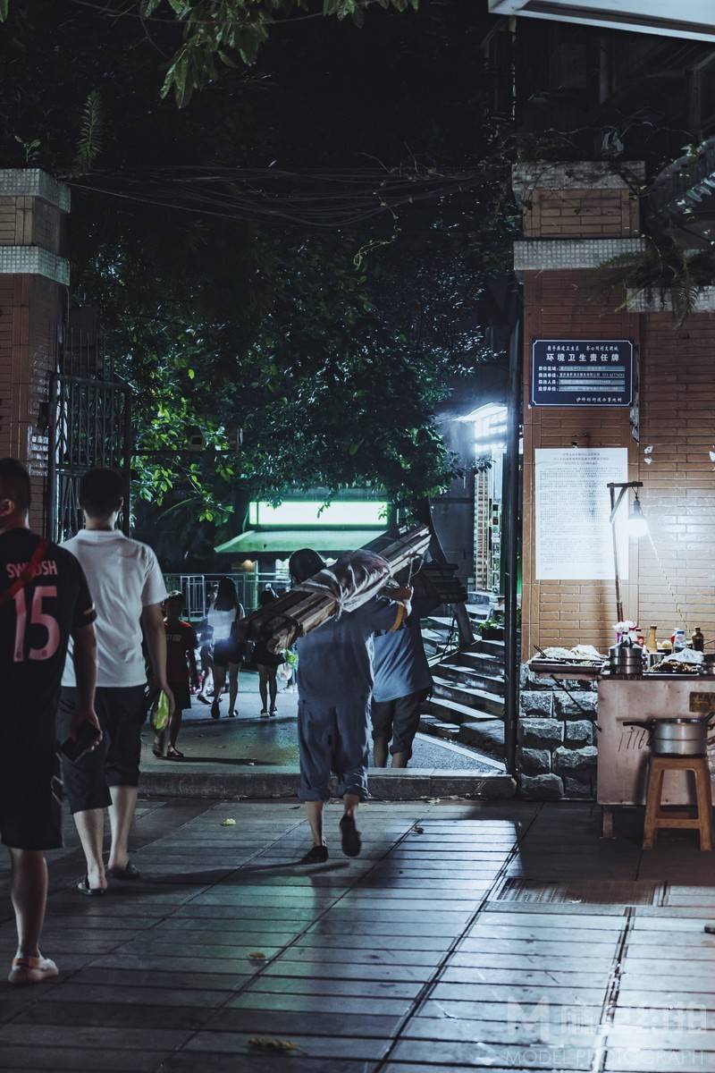 夜景模特