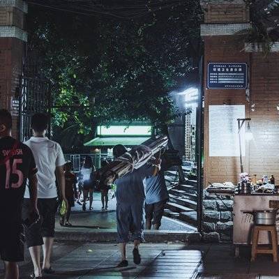 夜景模特