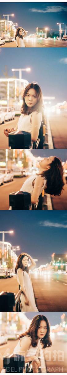 夜景模特