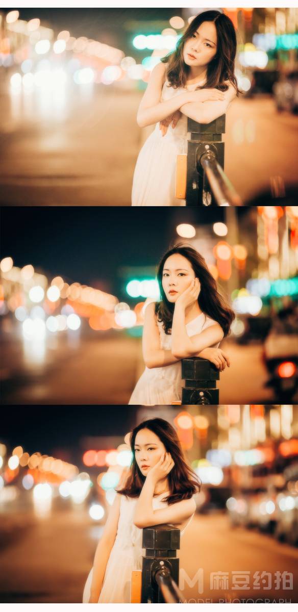 夜景模特