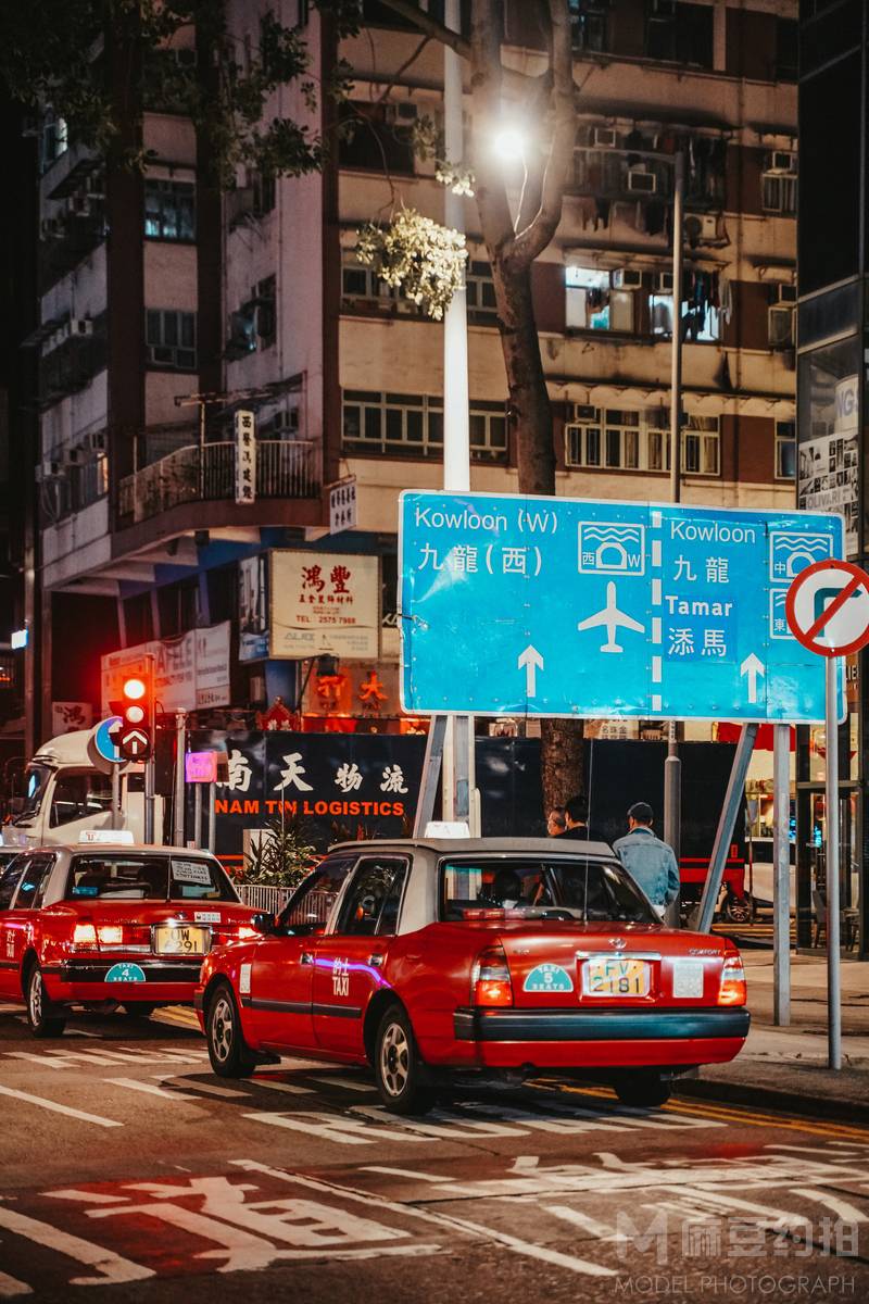 夜景模特