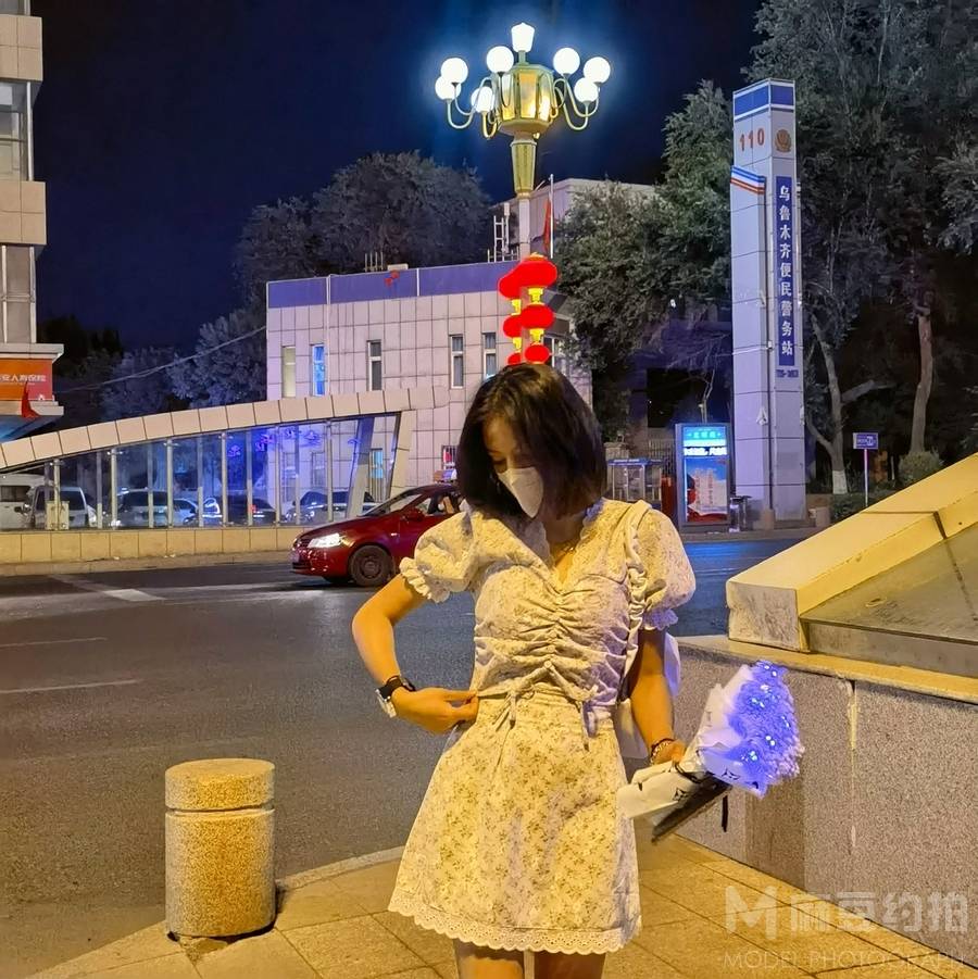 夜景模特
