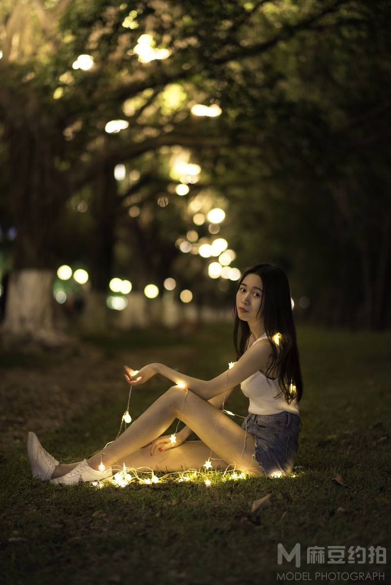 夜景模特