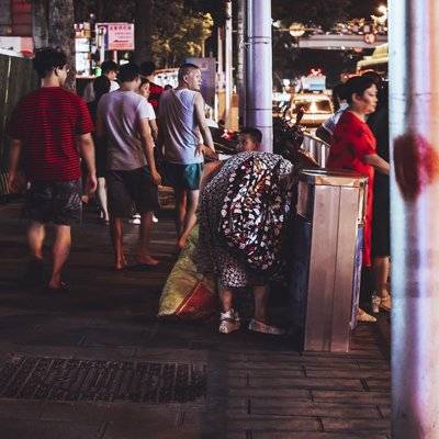 夜景模特