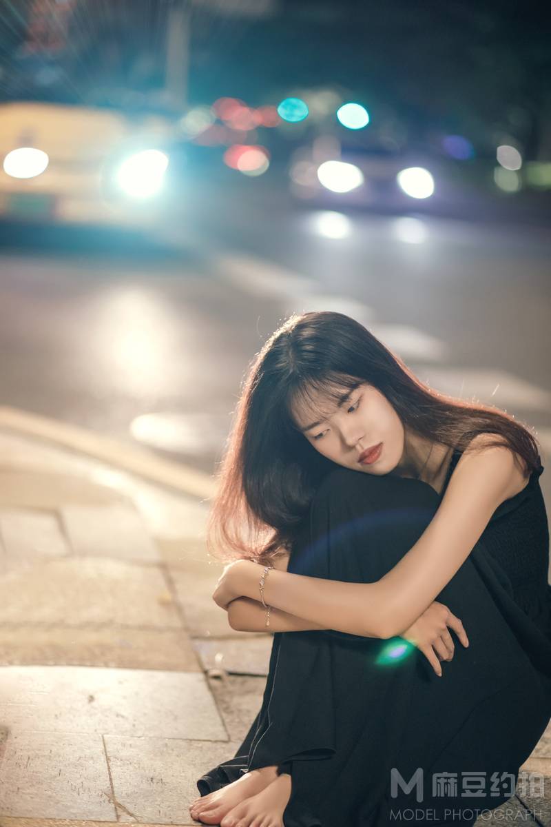夜景模特