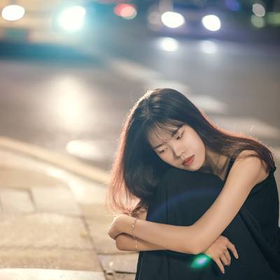 夜景模特