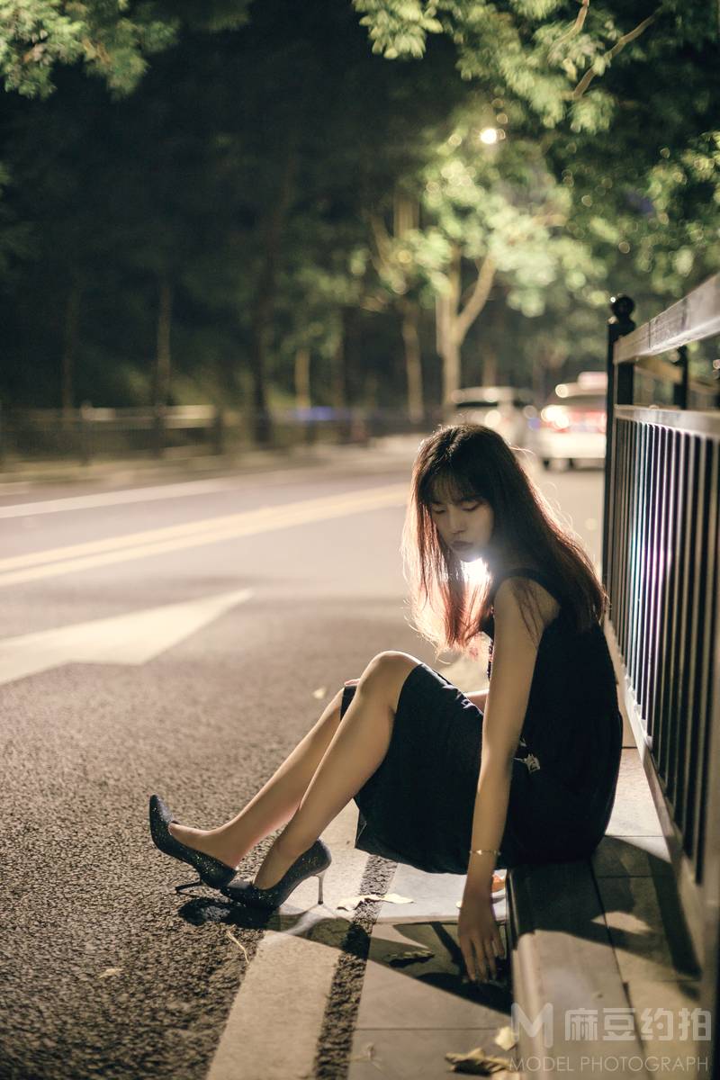 夜景模特