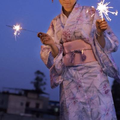 夜景模特