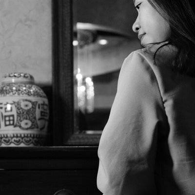 黑白模特
