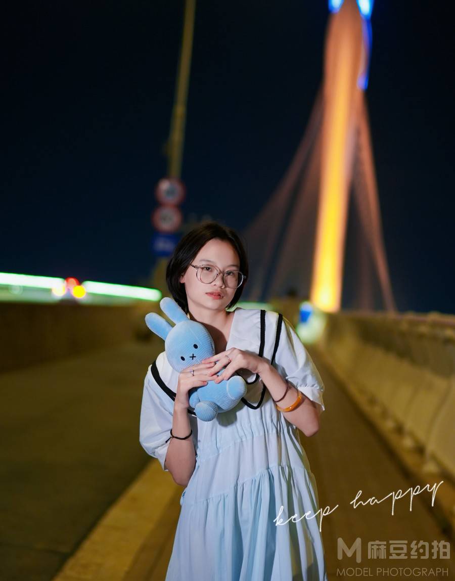 夜景模特