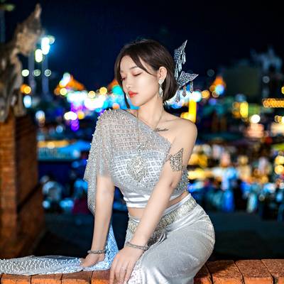 夜景模特