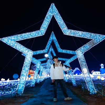 夜景模特