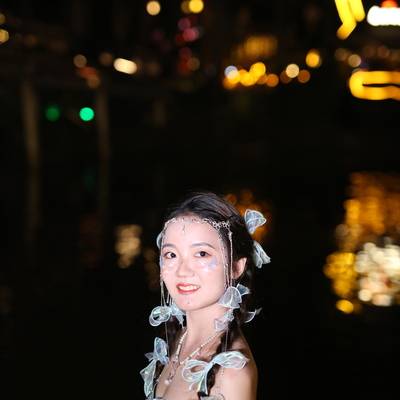 夜景模特