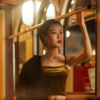 夜景模特