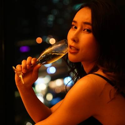 夜景模特