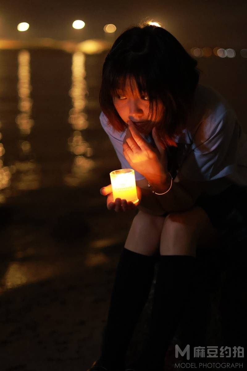 夜景模特