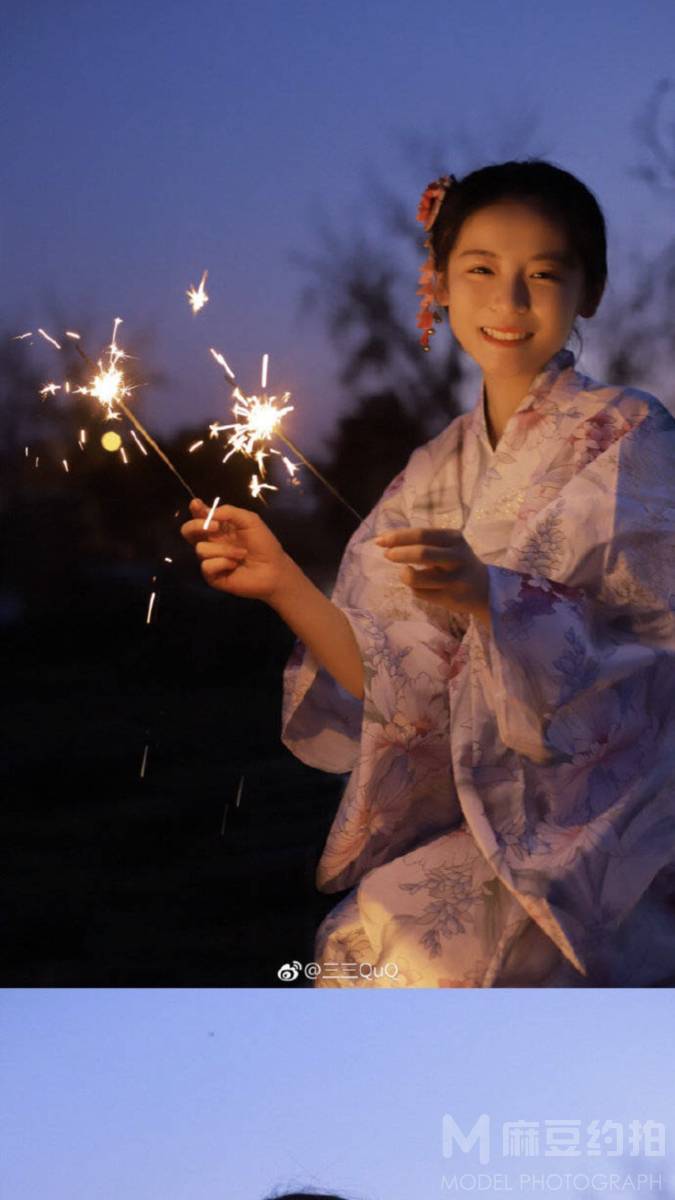 夜景模特