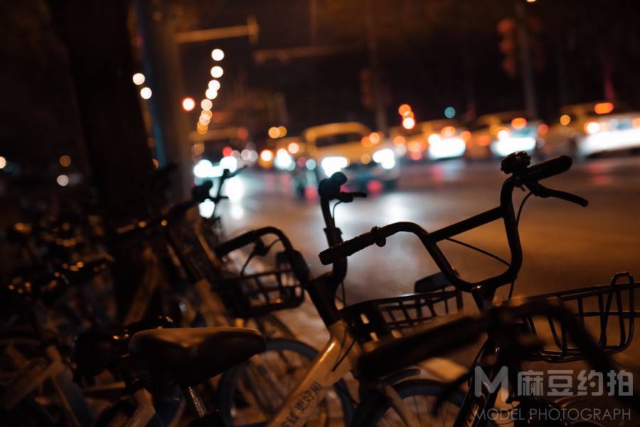 夜景模特