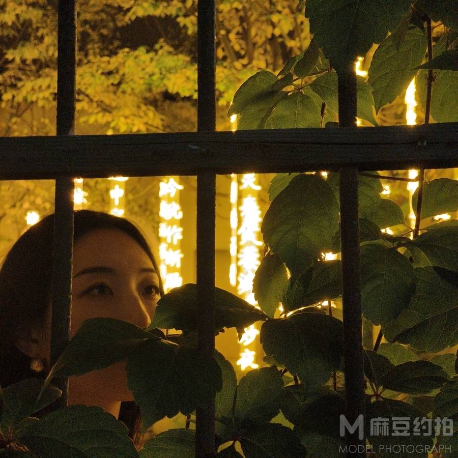 夜景模特