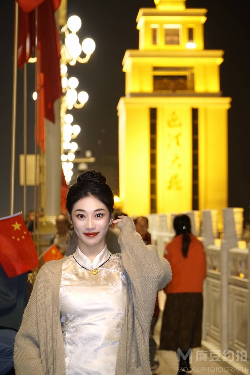 夜景模特