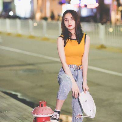 夜景模特