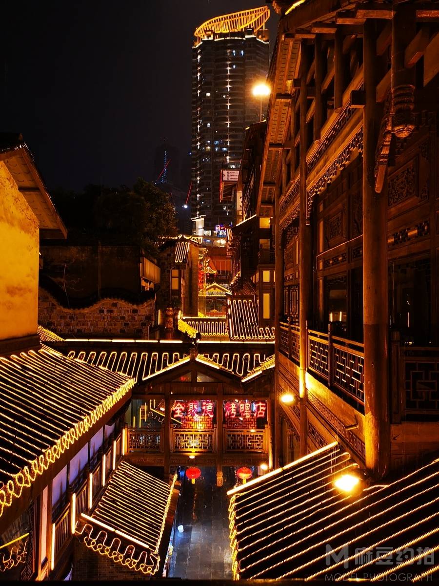 夜景模特