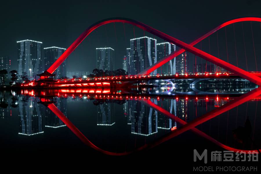 夜景模特