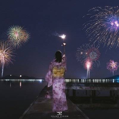 夜景模特