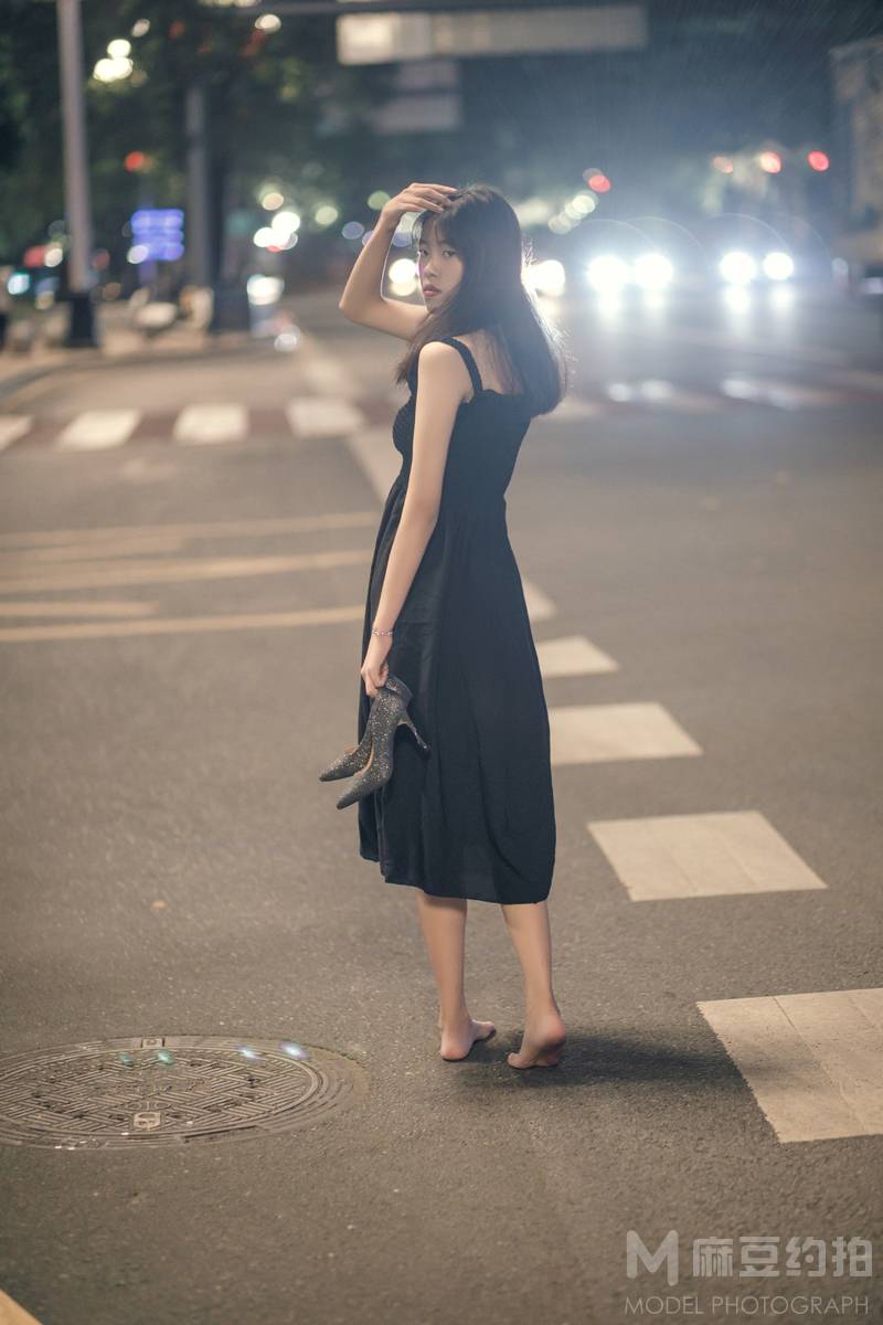 夜景模特