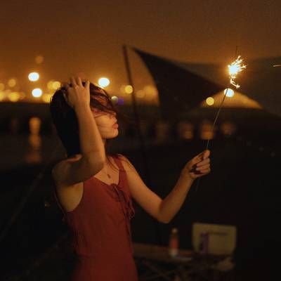 夜景模特