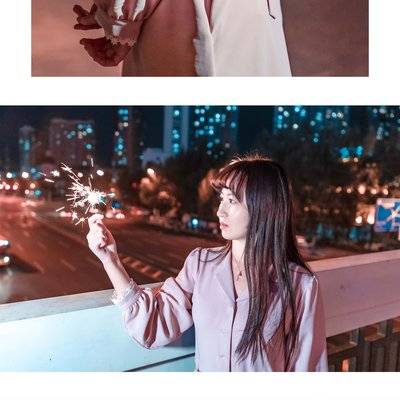 夜景模特