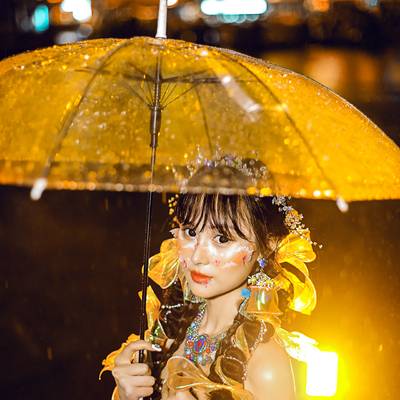 夜景模特