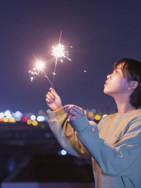 夜景模特